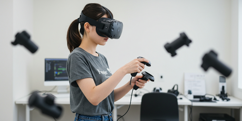 VRエンジニアの女性