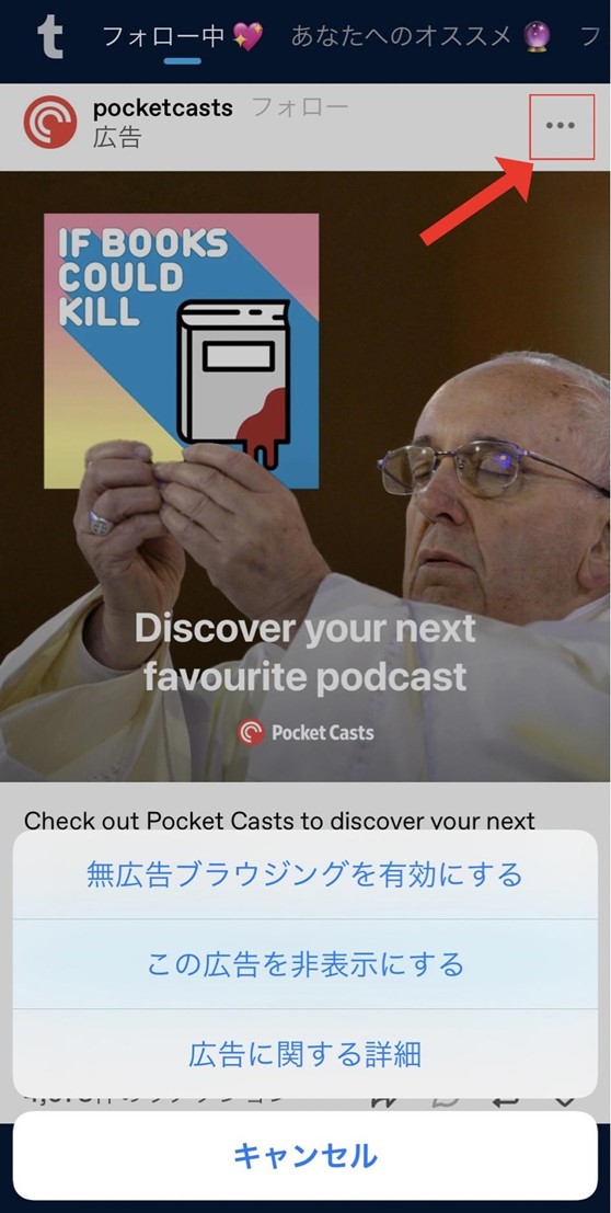 Tumblrについて_広告を非表示に