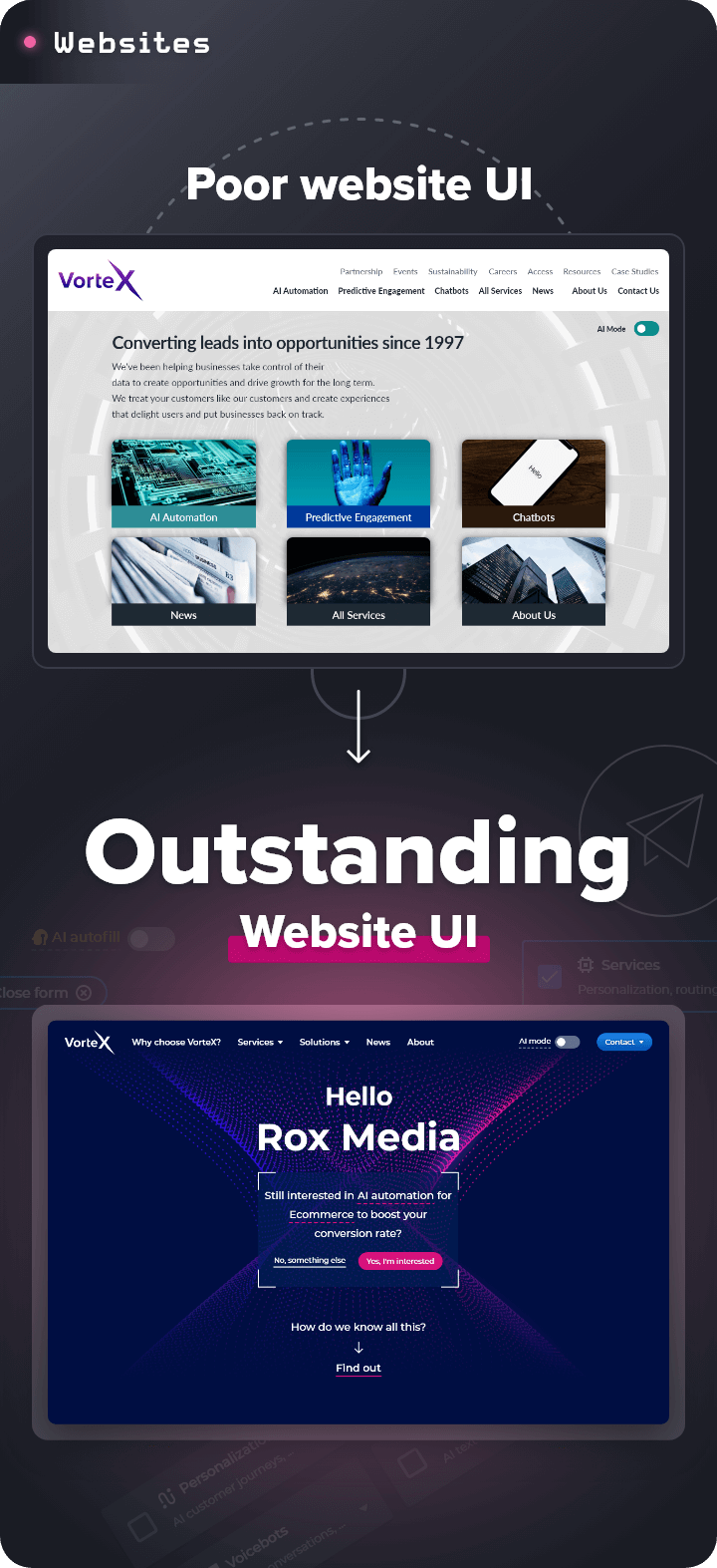 Outstanding UI - Websites