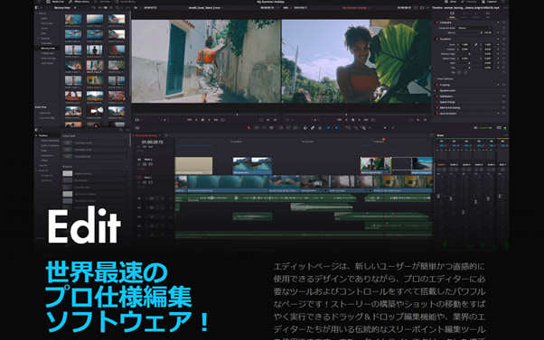 動画ノイズを除去する_DaVinci Resolve