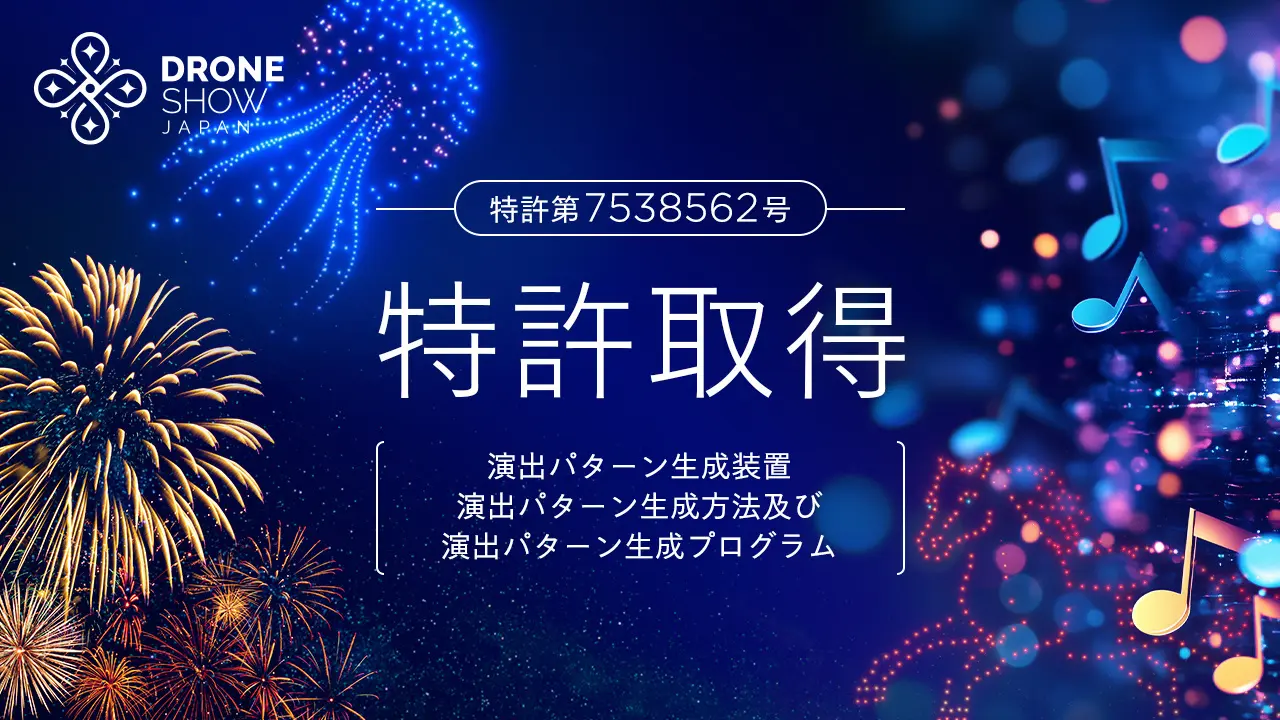 ドローンと花火の融合が新時代を拓く──ドローンショー・ジャパンが演出統合技術で特許取得
