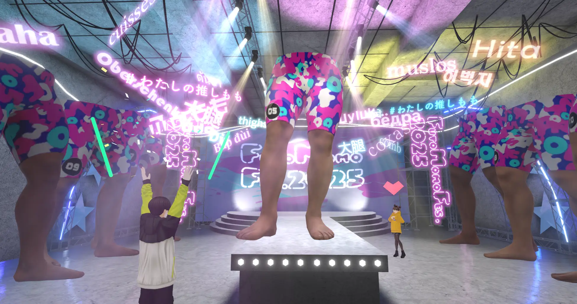 実在のふともも3Dスキャンで世界初のバーチャルイベント「FUTOMOMO Fes.2025」開幕