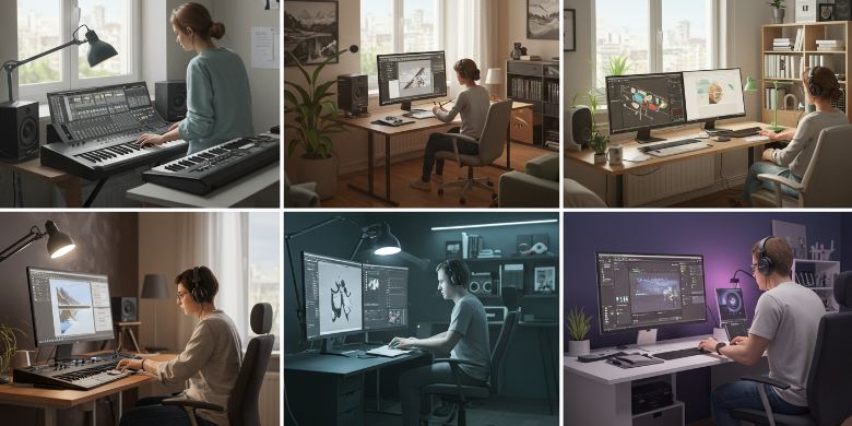 リモートワークに向いているクリエイターのタイプ