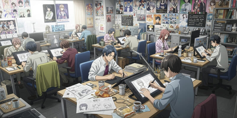 【完全ガイド】アニメ制作に関わる仕事とは?未経験でも目指せる職種・キャリア・必要スキルを徹底解説