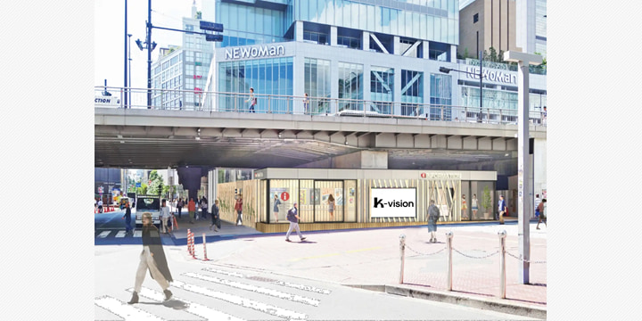 若手が描く「人に寄り添うスクリーン」 新宿駅前で放映開始