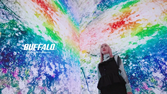 バッファロー、蜷川実花とコラボ新CM公開